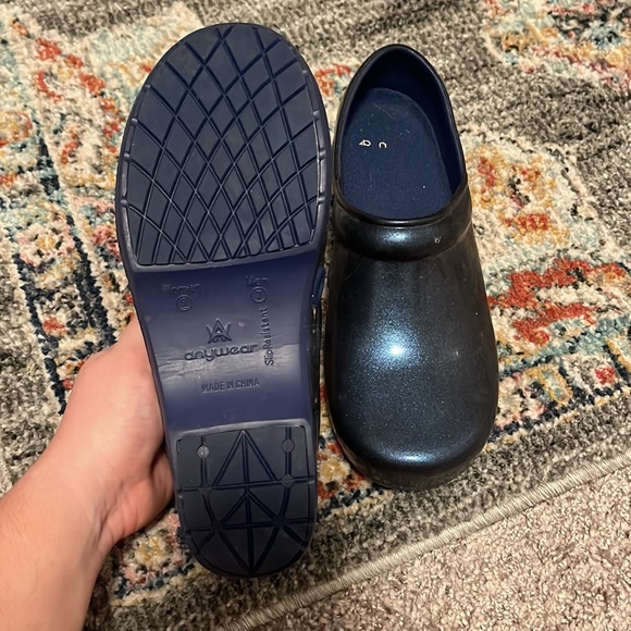 Sparkly Blue Nurse Clogs - Picture 3 of 3